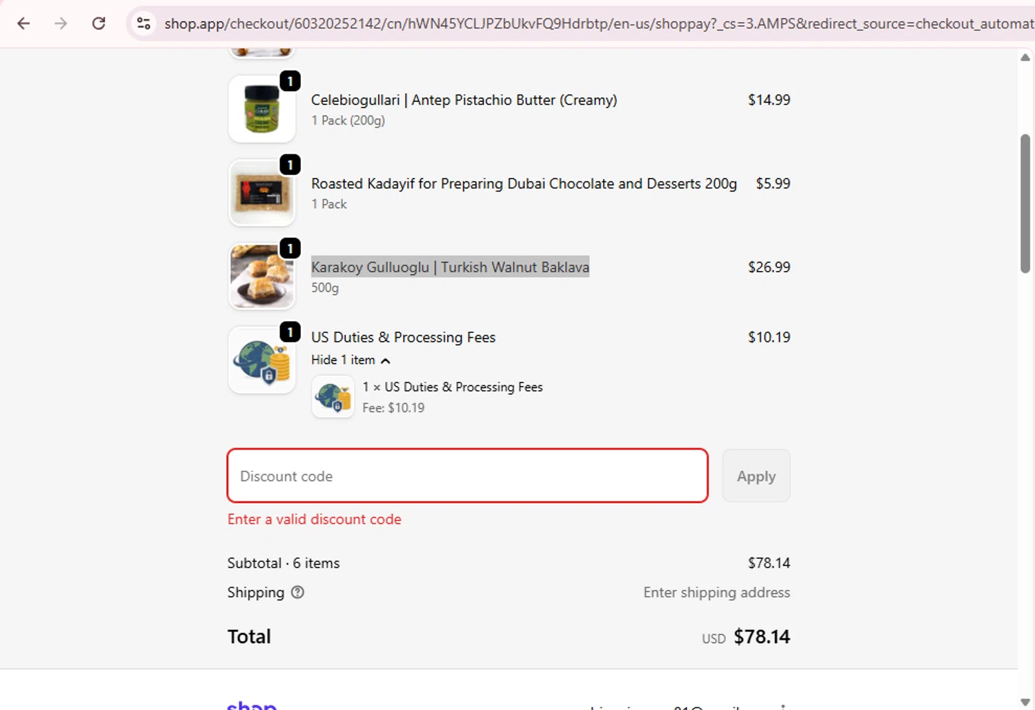 Try Aladdin discount code screenshot showing code TrendsFavorits_20 applied at Try Aladdin checkout page. Uploaded by SimplyCodes community member PromoExpert5262 on Oct 14, 2025