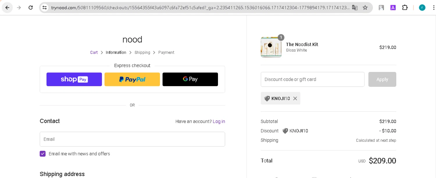 Nood Discount Codes 10 Off September 2024