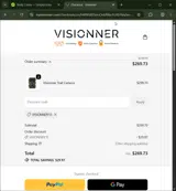 VISIONNER10 coupon verification screenshot