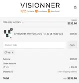 VIS coupon verification screenshot