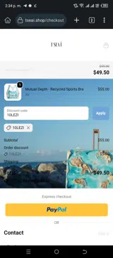 10LEZI coupon verification screenshot