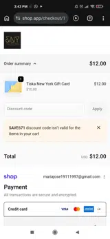 SAVE671 coupon verification screenshot