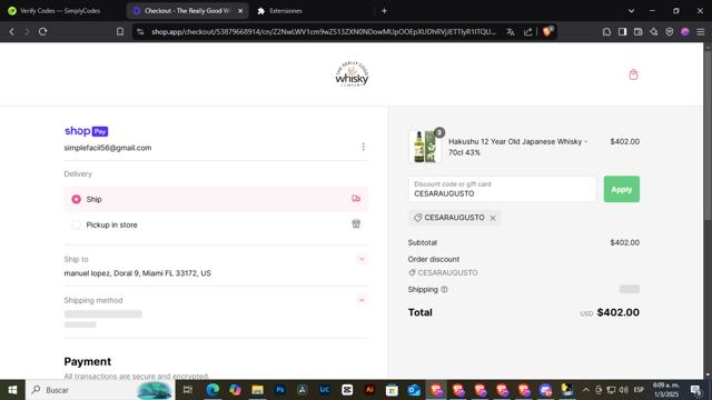 TST Industries checkout page showing TST Industries coupon code box | Screenshot taken by SimplyCodes community member on Mar 3, 2025