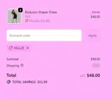 FALL20 coupon verification screenshot