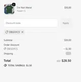 DIEGOFC5 coupon verification screenshot