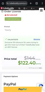 UNLIMITED15 coupon verification screenshot