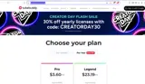 CREATORDAY30 coupon verification screenshot