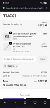 Hello10 coupon verification screenshot