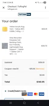 new30 coupon verification screenshot