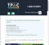 JULY4 coupon verification screenshot