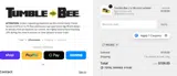 Tumble-Bee coupon verification screenshot