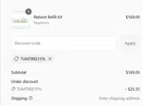 TUMTREE15% coupon verification screenshot