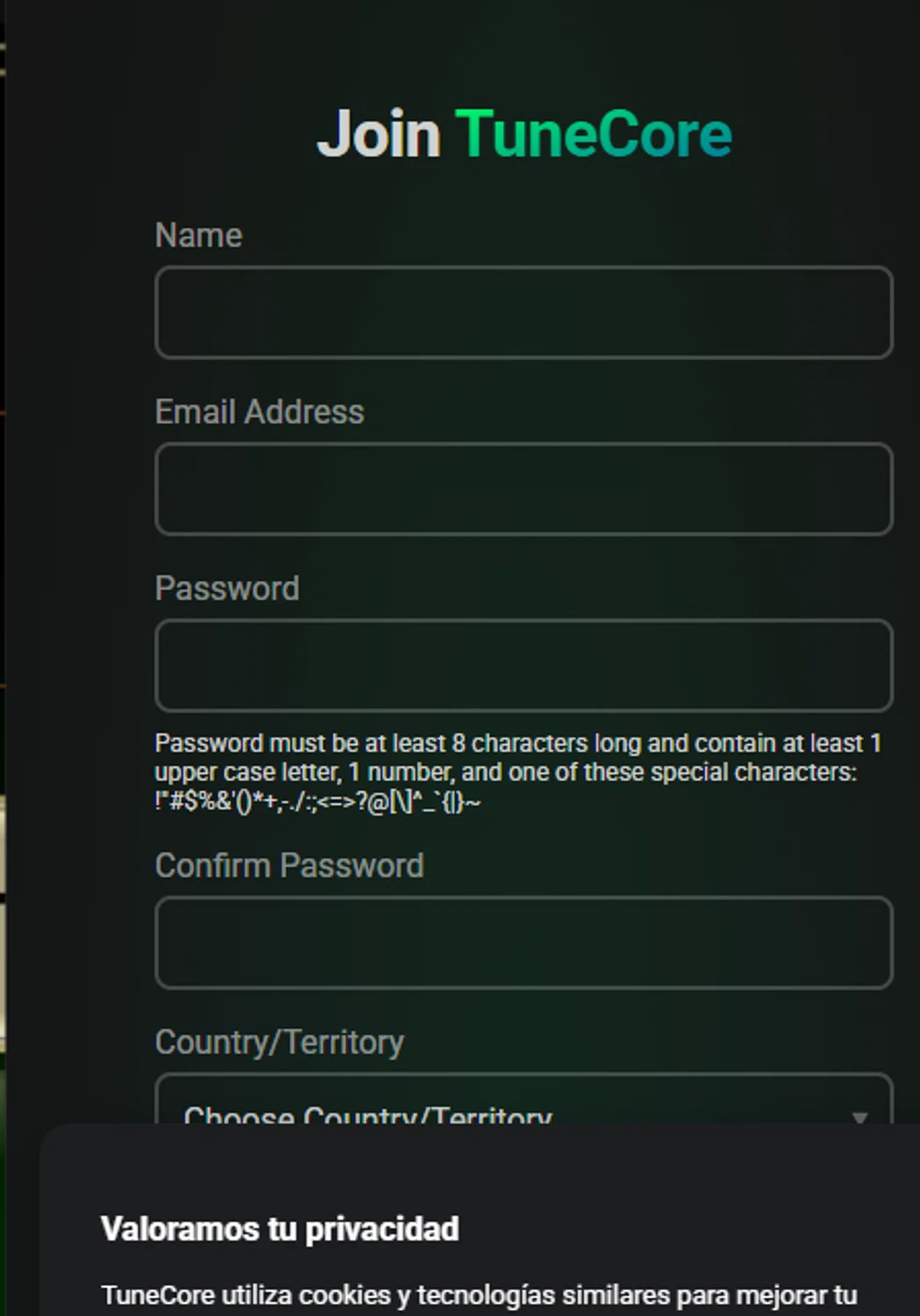 Tune Core promo code screenshot showing code GETMORE applied at Tune Core checkout page. Uploaded by SimplyCodes community member varusitochambeador3 on Mar 16, 2025
