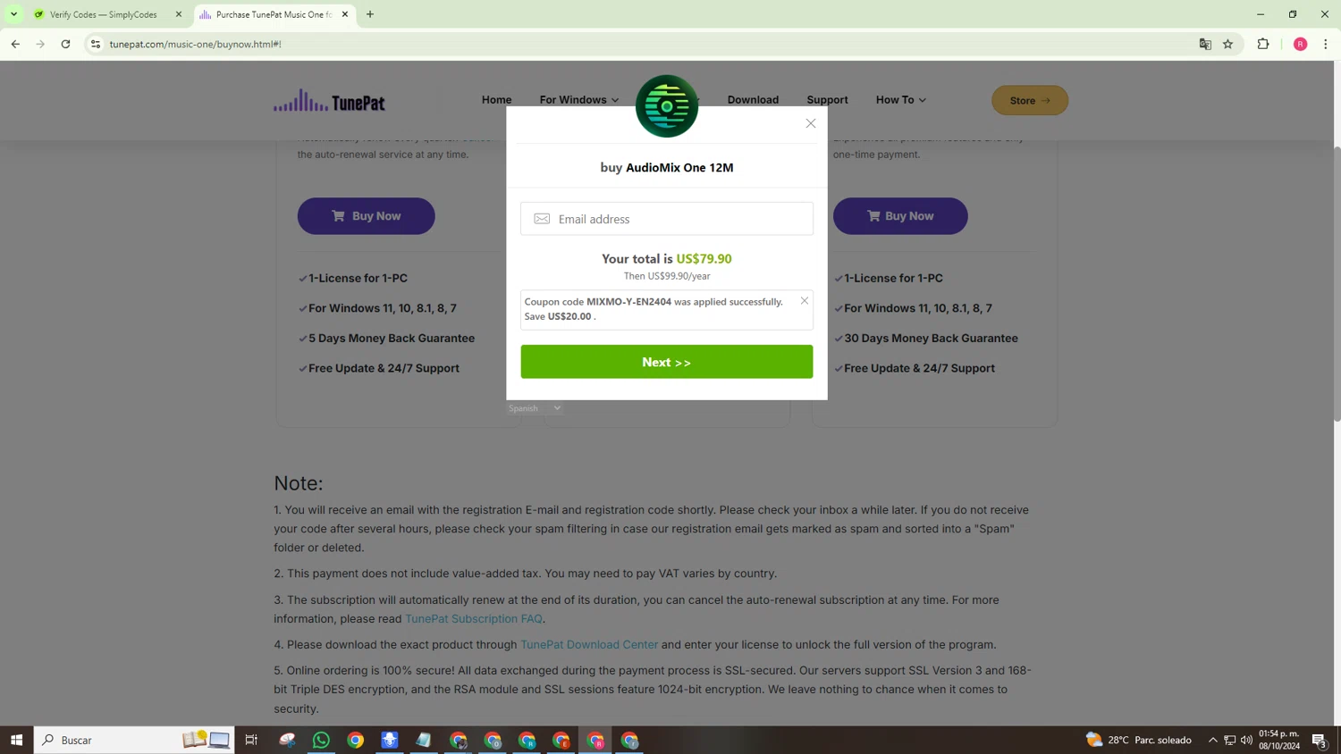 how to use TunePat coupons