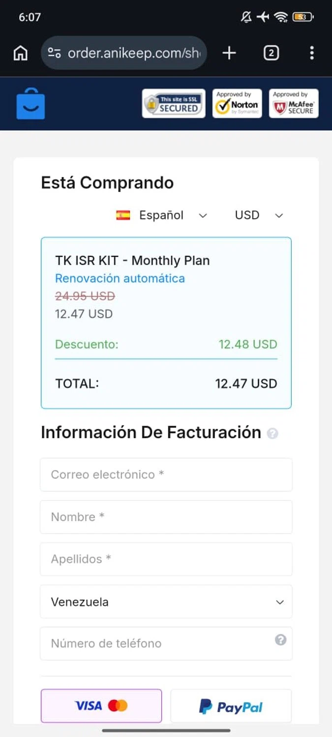 Tuneskit promo code screenshot showing code TKUINS50 applied at Tuneskit checkout page. Uploaded by SimplyCodes community member RoyalSpotter5217 on Feb 20, 2026