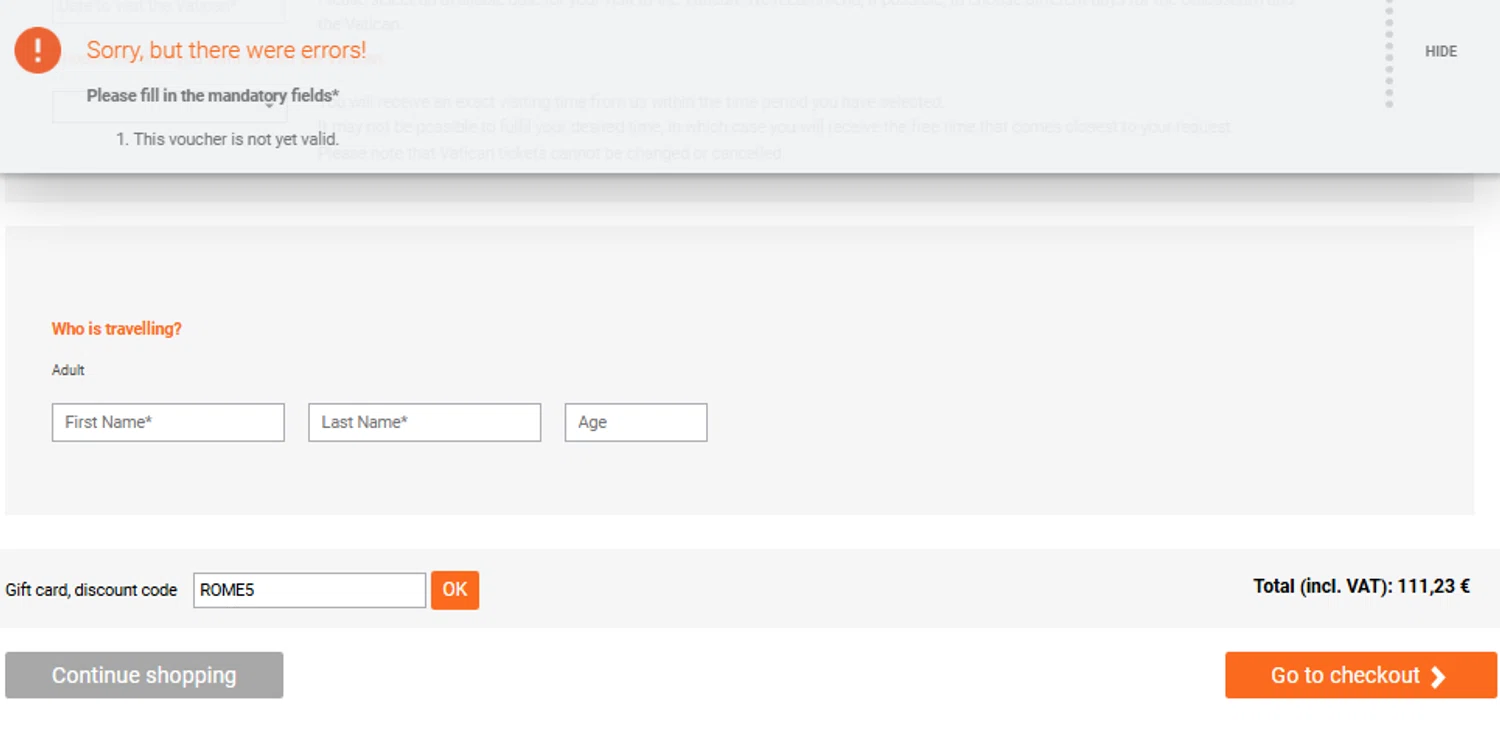 Turbopass discount code screenshot showing code ROME5 applied at Turbopass checkout page. Uploaded by SimplyCodes community member CouponLion324 on Jul 19, 2025
