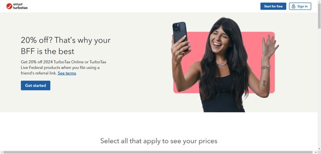 TurboTax checkout page showing TurboTax discount code box | Screenshot taken by SimplyCodes community member on Mar 21, 2025