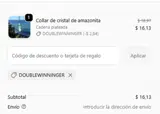 DOUBLEWINNINGER coupon verification screenshot