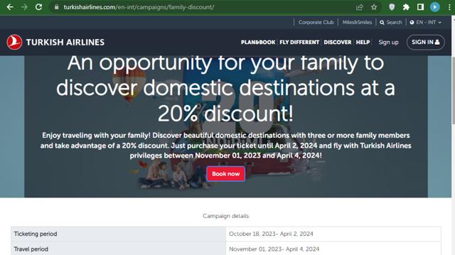 Turkish Airlines checkout page showing Turkish Airlines promo code box | Screenshot taken by SimplyCodes community member on Oct 26, 2023