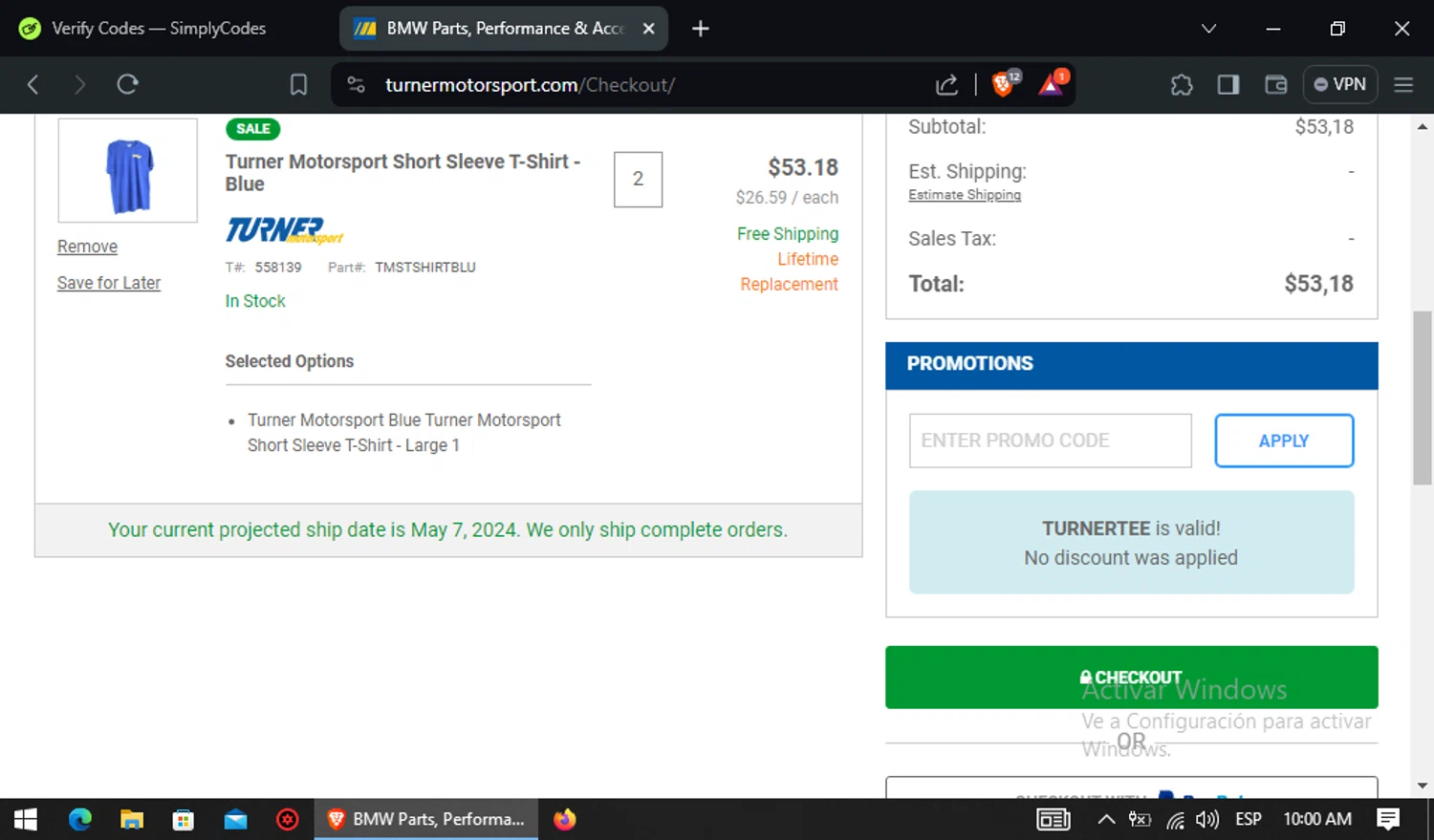 Turner Motorsport Promo Codes 5 Off September 2024