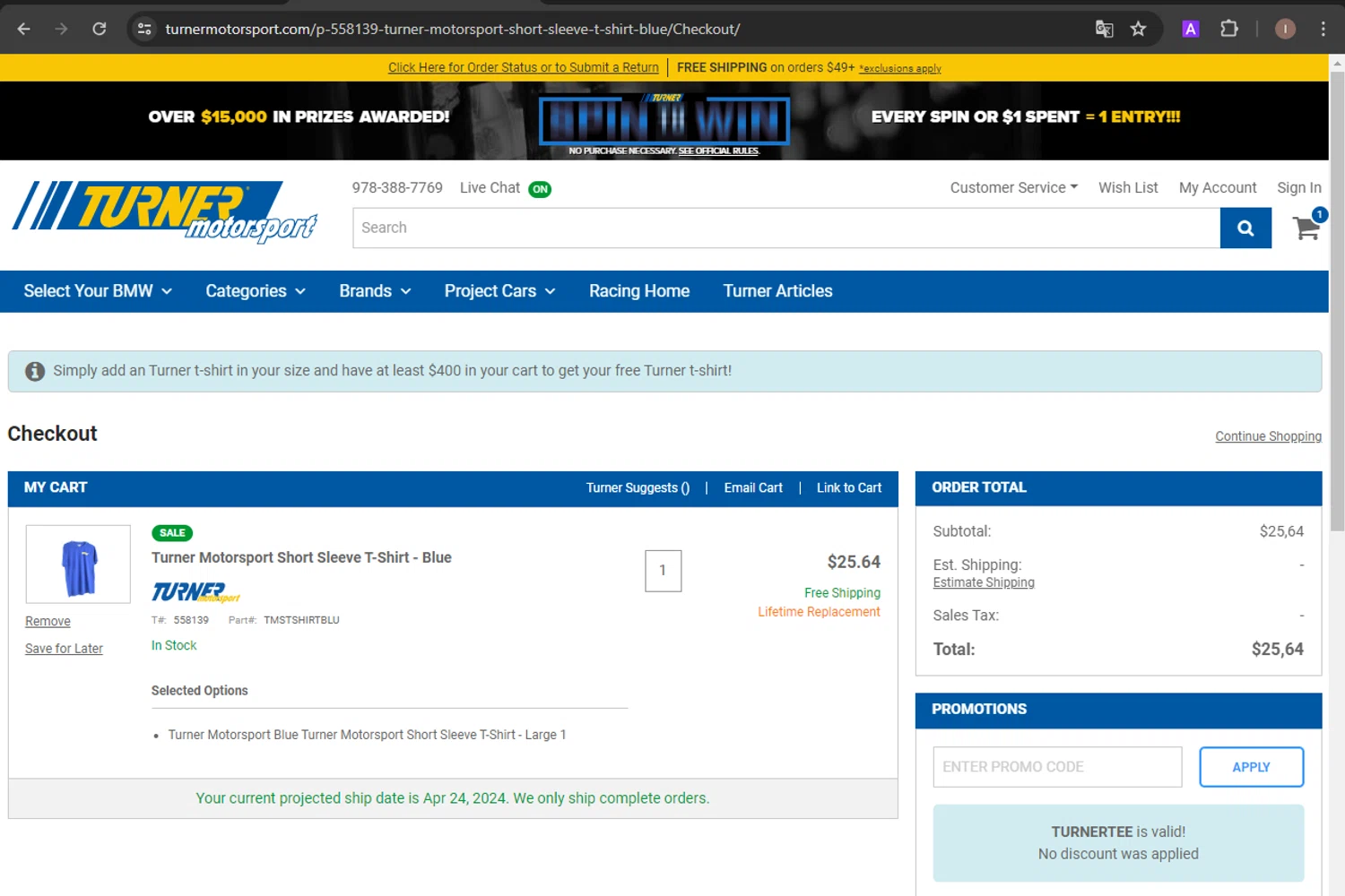 Turner Motorsport Promo Codes 5 Off October 2024