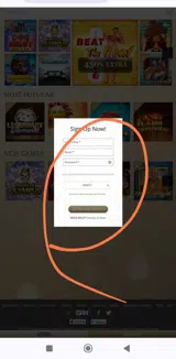 Turning Stone Online Casino coupon verification screenshot