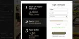 Turning Stone Online Casino coupon verification screenshot