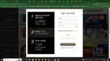 Turning Stone Online Casino coupon verification screenshot