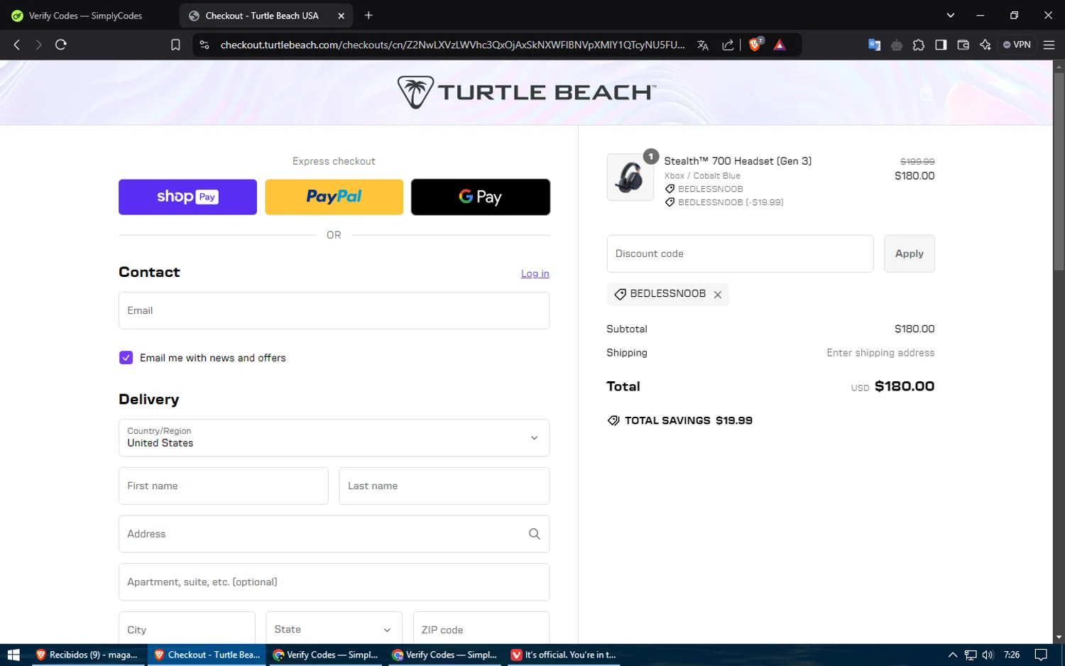 how to use Turtle Beach coupons