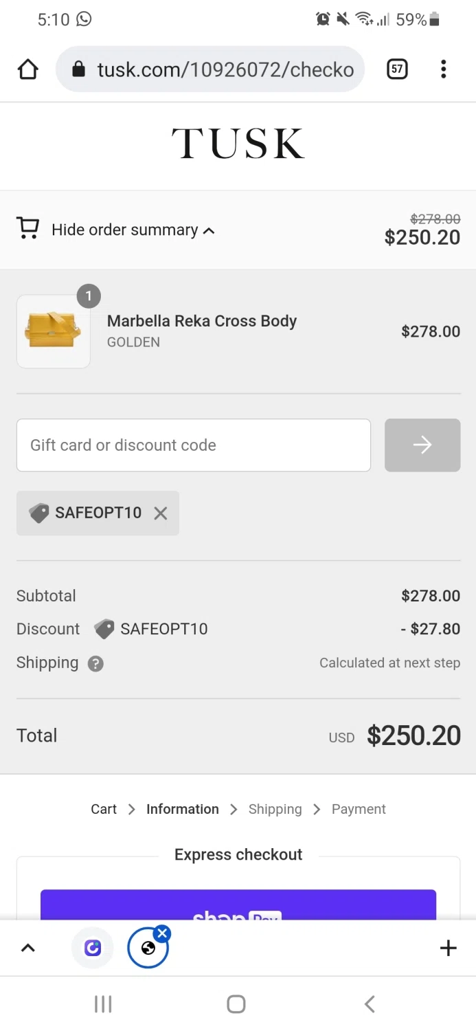how to use Tusk coupons