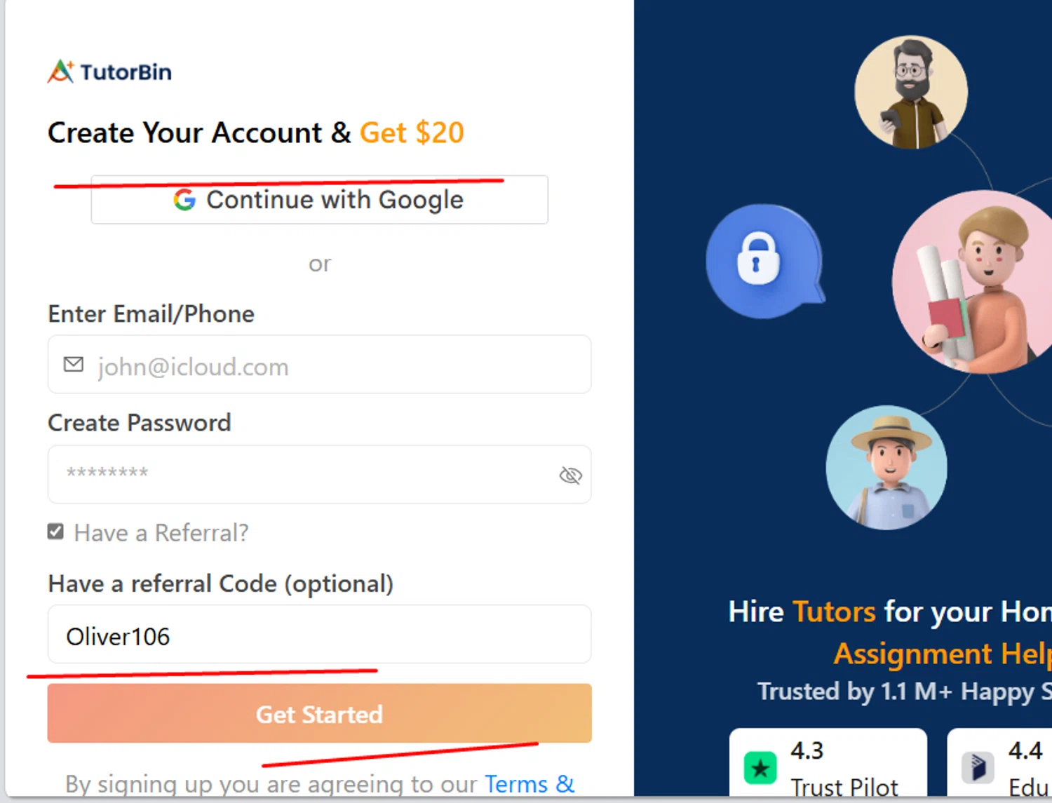 TutorBin promo code screenshot showing code Oliver106 applied at TutorBin checkout page. Uploaded by SimplyCodes community member carmennoviko on Oct 7, 2025