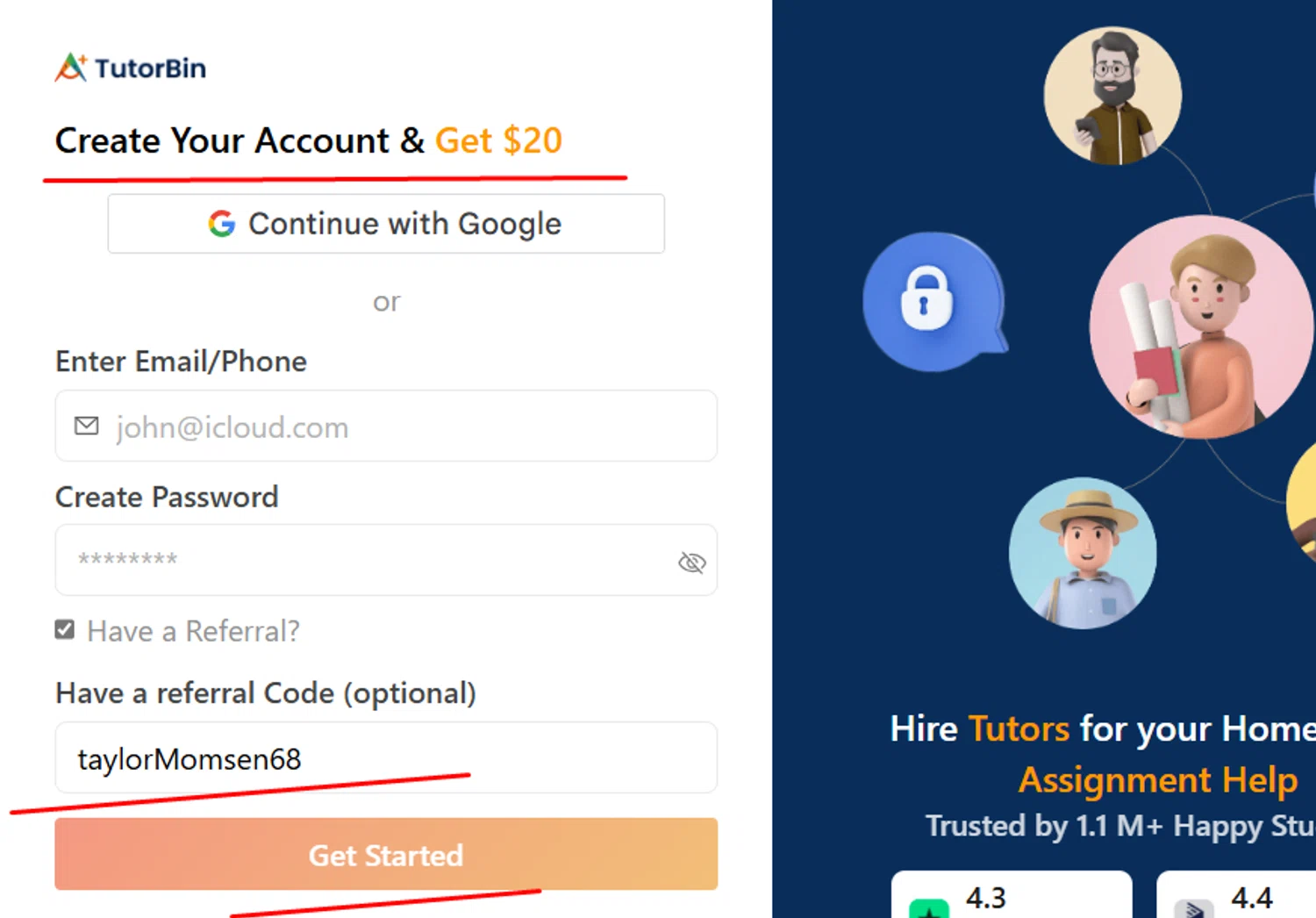 TutorBin promo code screenshot showing code taylorMomsen68 applied at TutorBin checkout page. Uploaded by SimplyCodes community member carmennoviko on Dec 27, 2025