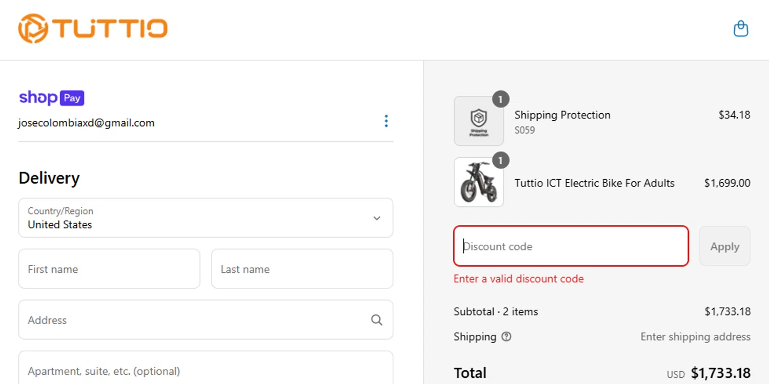 TUTTIO discount code screenshot showing code BUY applied at TUTTIO checkout page. Uploaded by SimplyCodes community member josedanielacostaguan on Jun 27, 2025