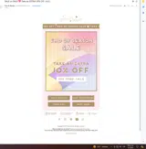SALE coupon verification screenshot