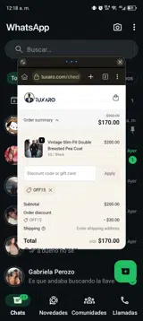 off15 coupon verification screenshot