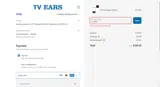 TV Ears coupon verification screenshot