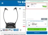 TV Ears coupon verification screenshot