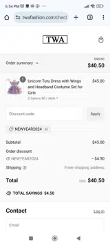 NEWYEAR2024 coupon verification screenshot