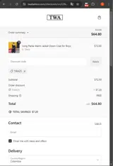 TWA25 coupon verification screenshot