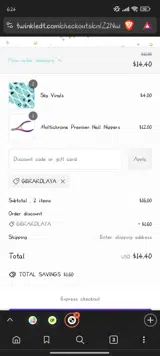 GERARDLAYA coupon verification screenshot