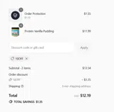 10OFF coupon verification screenshot