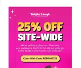 rebrand25 coupon verification screenshot