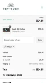 MUTLER coupon verification screenshot