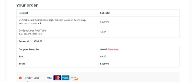 Twisted Throttle checkout page showing Twisted Throttle promo code box | Screenshot taken by SimplyCodes community member on Dec 12, 2020
