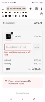 UNLOCK20 coupon verification screenshot