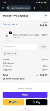 10BUQA coupon verification screenshot