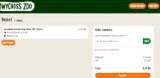 Twycross Zoo coupon verification screenshot