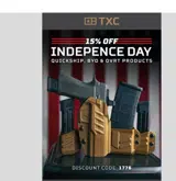 TXC Holsters coupon verification screenshot