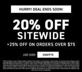 25off75 coupon verification screenshot