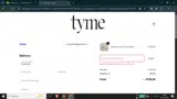 TYME15 coupon verification screenshot